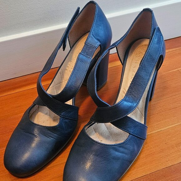 HISPANITAS Shoes - Mary-Jane Style Navy Women's Shoes (HISPANITAS)